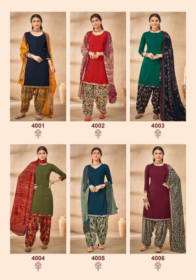 Suryajyoti Gulnar Vol 4 Rayon Printed Dress Material Catalog
